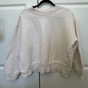 Target (A New Day) White Cropped Sweatshirt (Runs Small)
